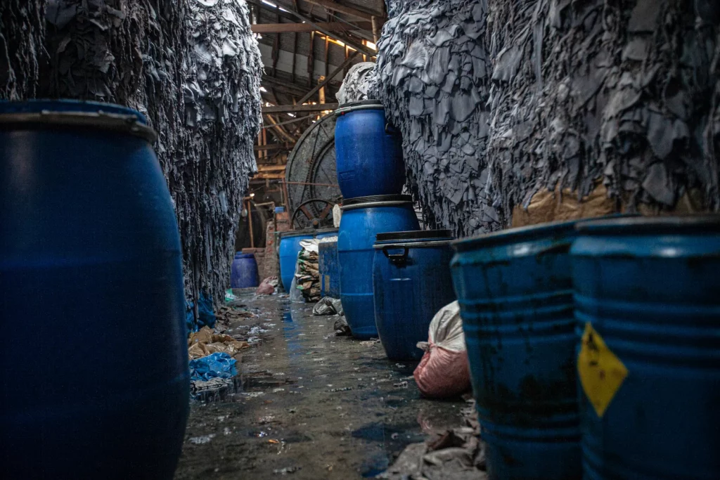 Following the Rana Plaza disaster, the clothing industry's environmental footprint remained unaddressed. Bangladeshi tanneries continue to release a cocktail of chemicals into waterways.