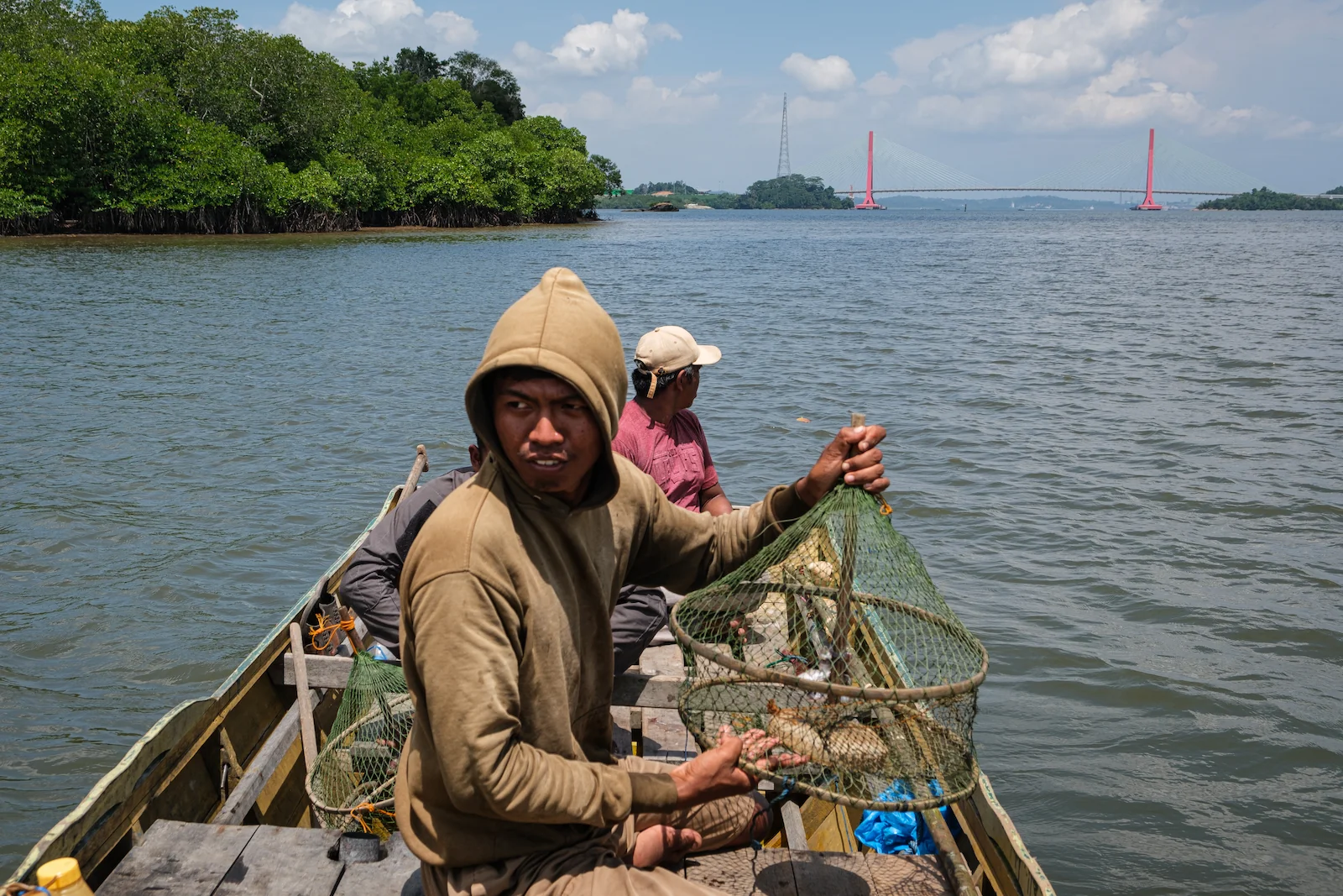 In the district where coastal villages most affected by Nusantanra are located, the number of people engaged in fishing, nearly halved between 2020 and 2024.