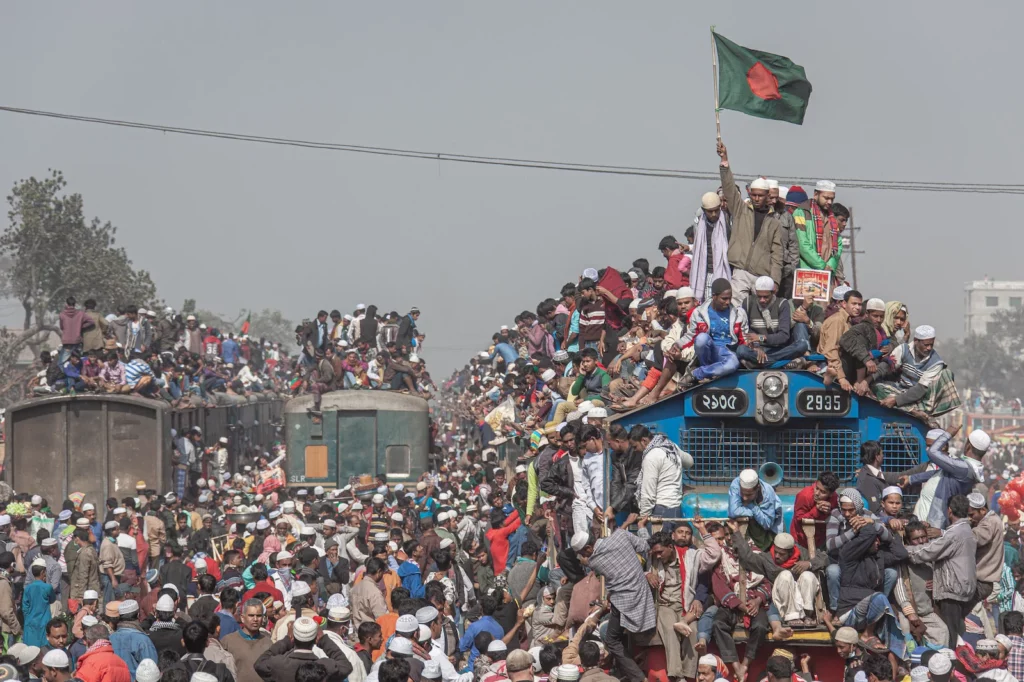 Flows of Muslim pilgrims during Bishwa Ijtema mask a structural decline in the role rail plays in passenger mobility across Bangladesh, as road-based transport has taken over.