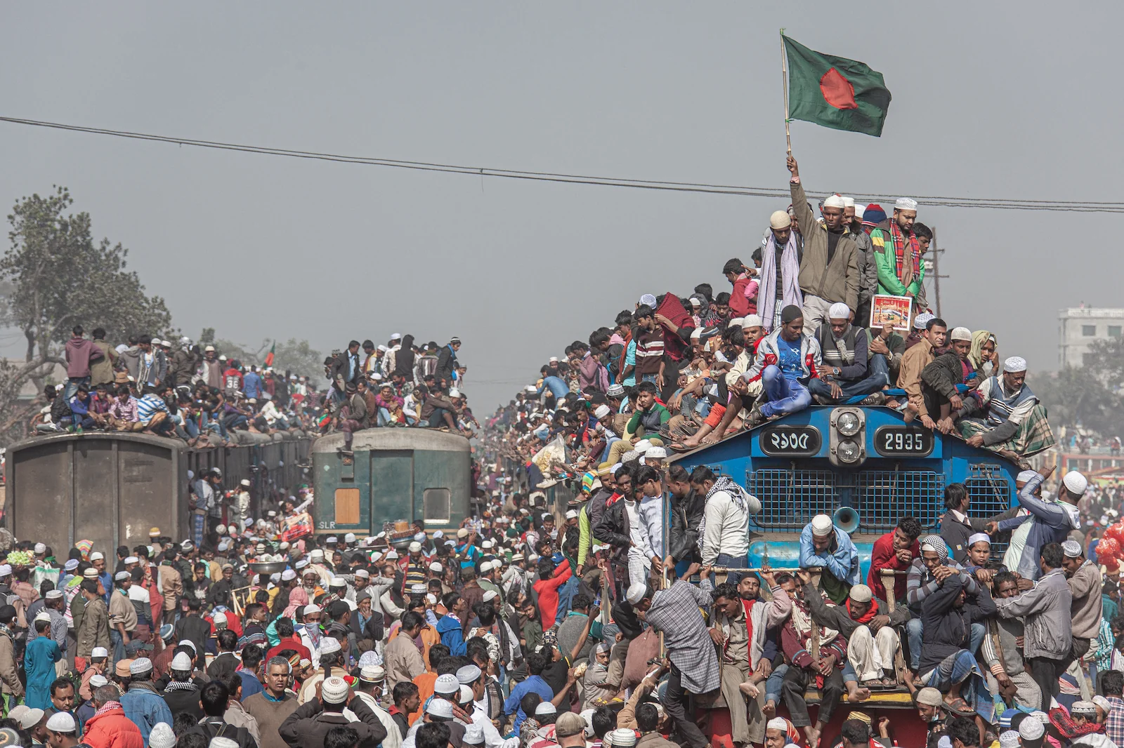 Flows of Muslim pilgrims during Bishwa Ijtema mask a structural decline in the role ​rail plays in passenger mobility across Bangladesh, as road-based transport has taken over.